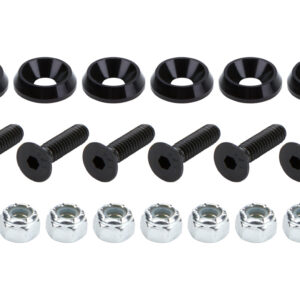 ALLSTAR PERFORMANCE Countersunk Bolts 1/4in w/ 3/4in Washer Blk 10pk ALL18629