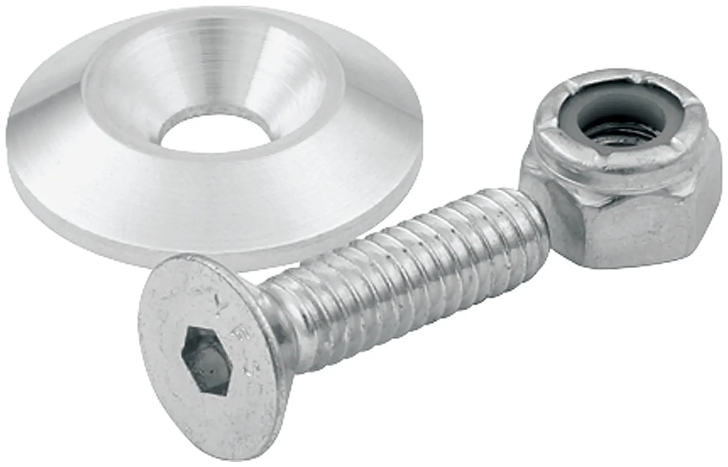 ALLSTAR PERFORMANCE Countersunk Bolts 1/4in w/ 1in Washer 50pk ALL18632-50