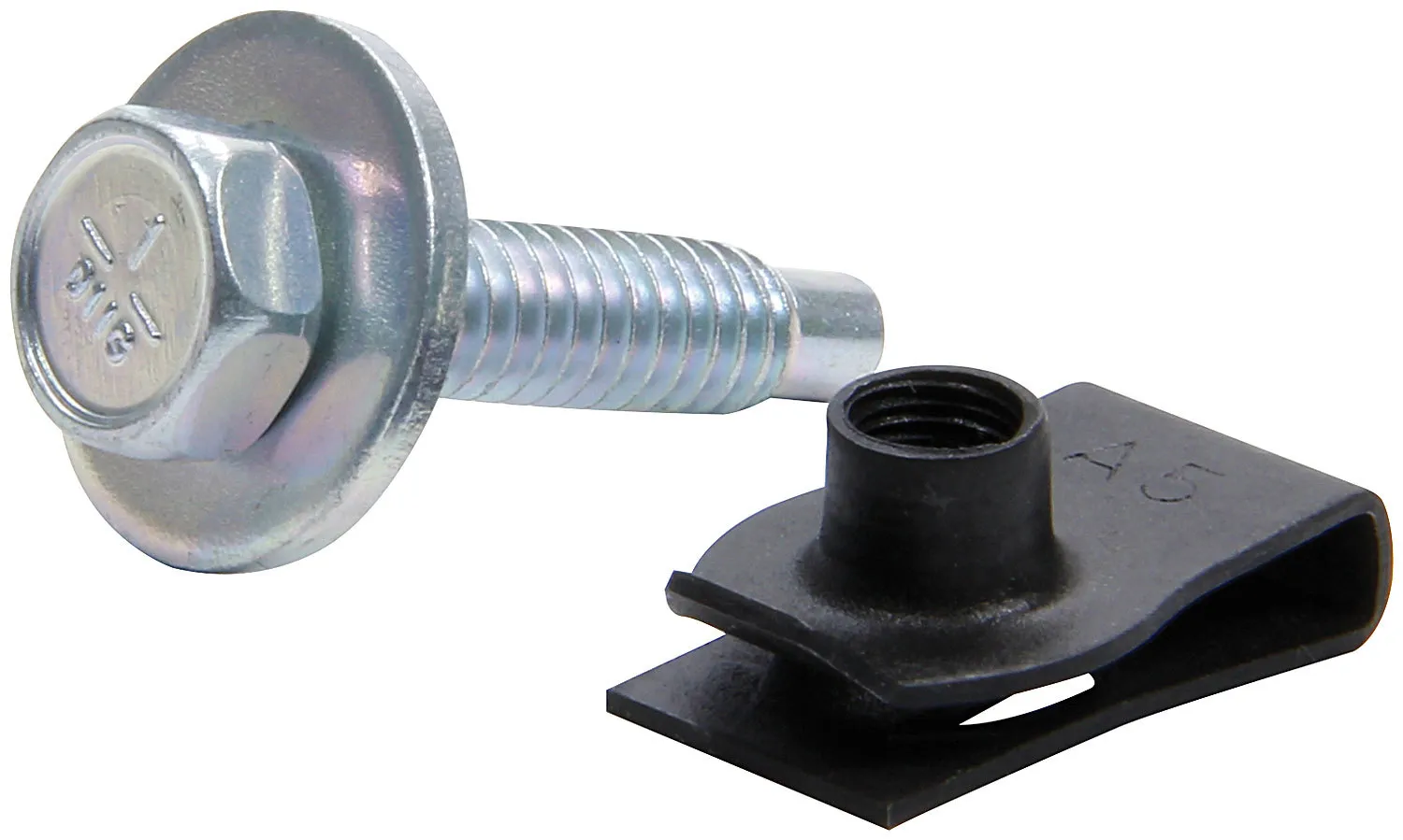 ALLSTAR PERFORMANCE Body Bolt Kit w/ Clips 10pk Silver ALL18656