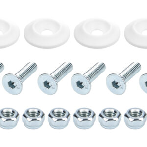 ALLSTAR PERFORMANCE Countersunk Bolt Kit White 10pk ALL18681