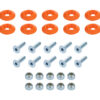 ALLSTAR PERFORMANCE Countersunk Bolt Kit Orange 10pk ALL18684