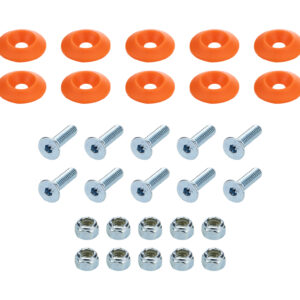 ALLSTAR PERFORMANCE Countersunk Bolt Kit Orange 10pk ALL18684