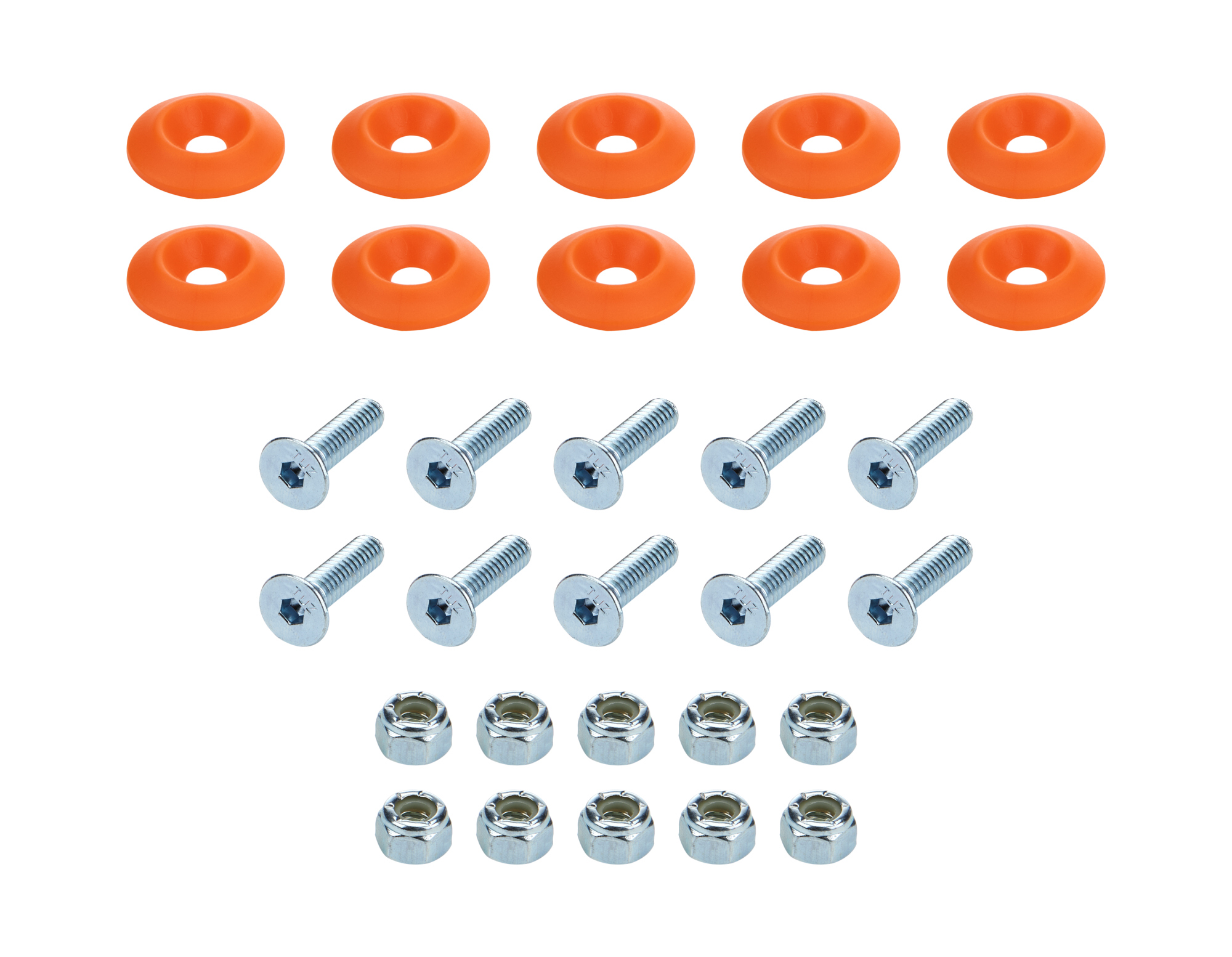 ALLSTAR PERFORMANCE Countersunk Bolt Kit Orange 10pk ALL18684