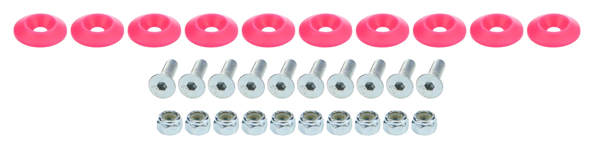 ALLSTAR PERFORMANCE Countersunk Bolt Kit Pink 10pk ALL18686