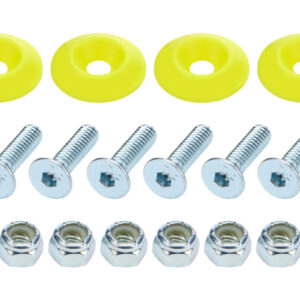 ALLSTAR PERFORMANCE Countersunk Bolt Kit Fluorescent Yellow 10pk ALL18688