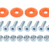 ALLSTAR PERFORMANCE Countersunk Bolt Kit Fluorescent Orange 10pk ALL18689