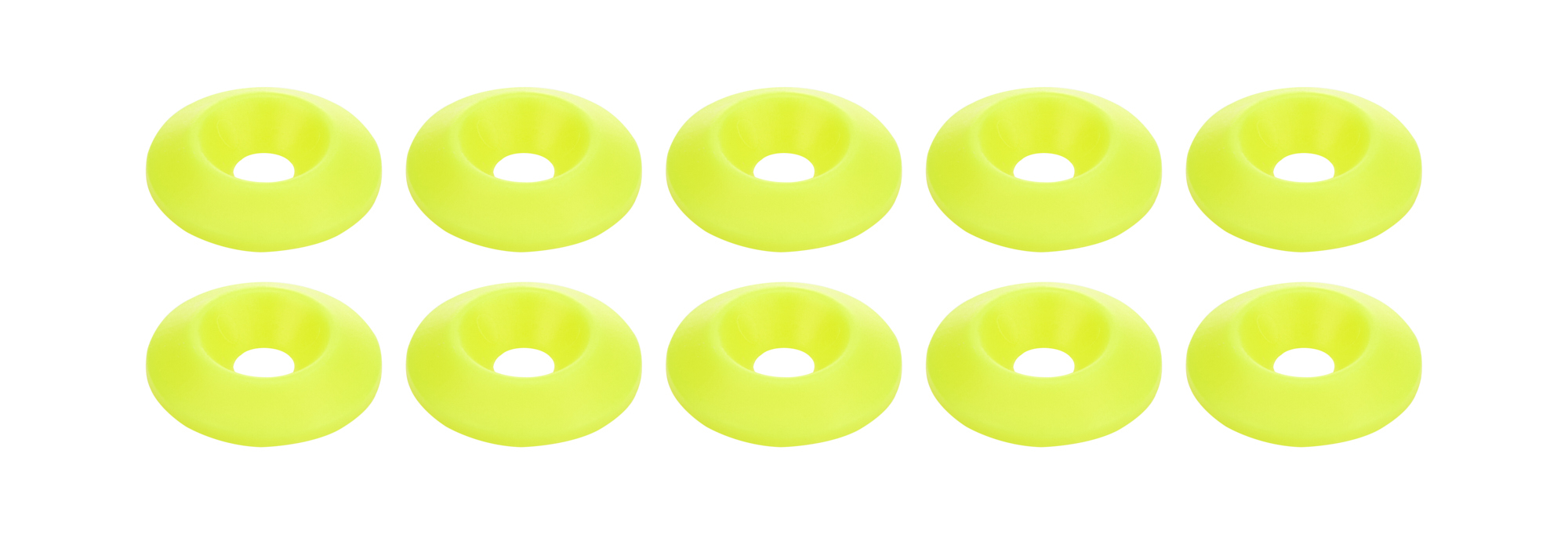ALLSTAR PERFORMANCE Countersunk Washer Fluorescent Yellow 10pk ALL18698