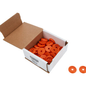 ALLSTAR PERFORMANCE Body Bolt Washer Plastic Orange 50pk ALL18849-50