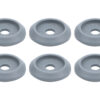 ALLSTAR PERFORMANCE Body Bolt Washer Plastic Silver 10pk ALL18850