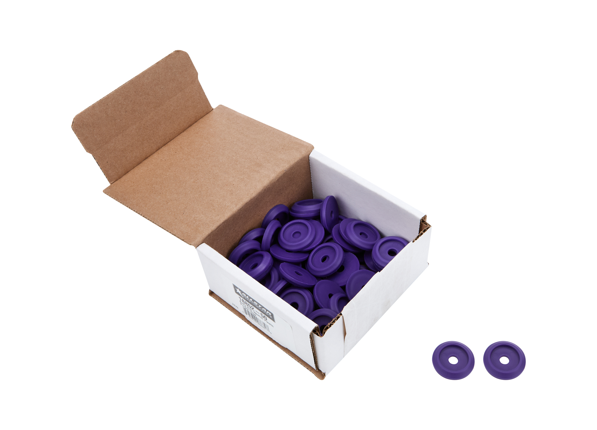 ALLSTAR PERFORMANCE Body Bolt Washer Plastic Purple 50pk ALL18852-50