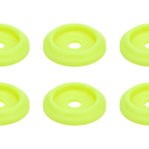 ALLSTAR PERFORMANCE Body Bolt Washer Plastic Fluorescent Yellow 10pk ALL18853