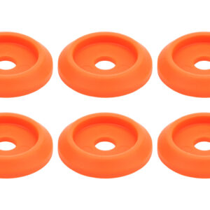 ALLSTAR PERFORMANCE Body Bolt Washer Plastic Fluorescent Orange 10pk ALL18854