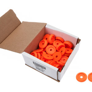 ALLSTAR PERFORMANCE Body Bolt Washer Plastic Fluorescent Orange 50pk ALL18854-50