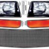ALLSTAR PERFORMANCE M/C SS Nose Decal Kit Mesh Grille 1983-88 ALL23038