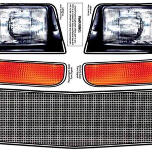 ALLSTAR PERFORMANCE M/C SS Nose Decal Kit Mesh Grille 1983-88 ALL23038