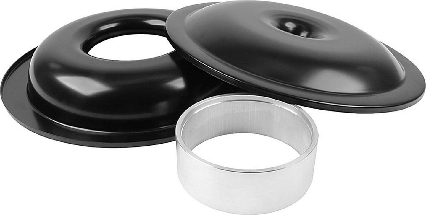 ALLSTAR PERFORMANCE LW 14in A/C Kit Black No Element 2in Spacer ALL25907