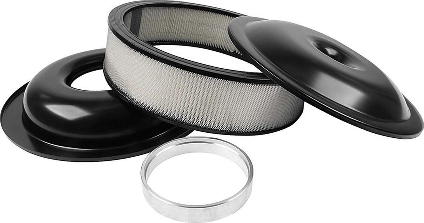 ALLSTAR PERFORMANCE LW 14in A/C Kit Black 3-1/2in Paper Element ALL25913