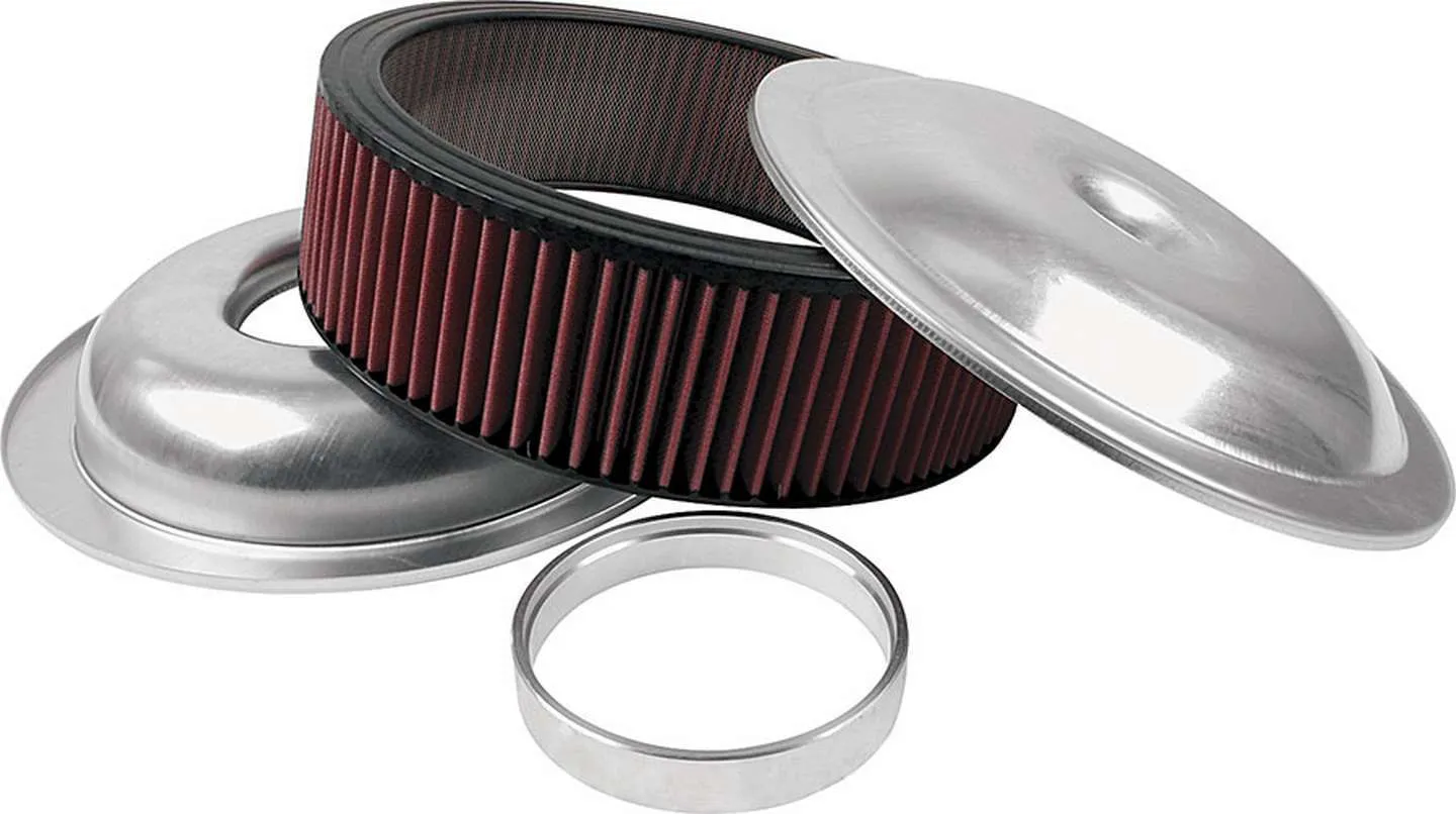 ALLSTAR PERFORMANCE LW 14in A/C Kit Plain 3in Washable Element ALL25920
