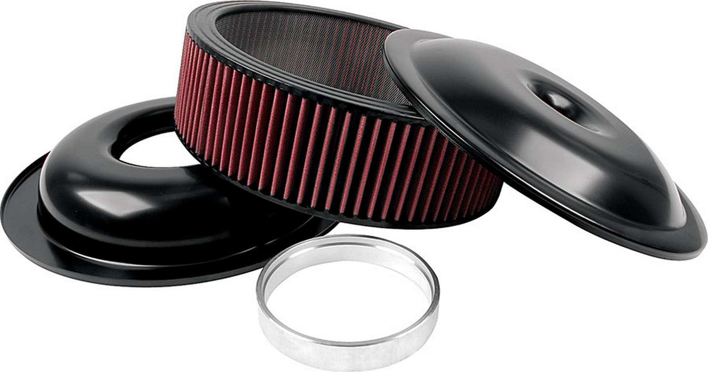 ALLSTAR PERFORMANCE LW 14in A/C Kit Black 4in Washable Element ALL25923