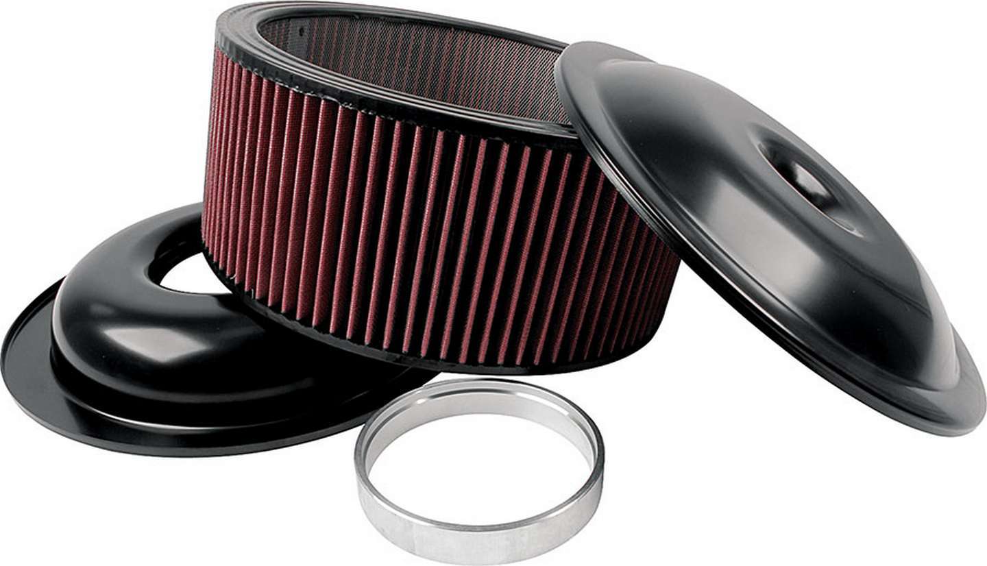 ALLSTAR PERFORMANCE LW 14in A/C Kit Black 6in Washable Element ALL25927
