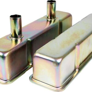 ALLSTAR PERFORMANCE Valve Covers SBC Steel Zinc w/Tubes ALL26145
