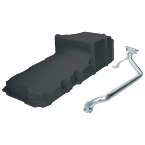 ALLSTAR PERFORMANCE LS Oil Pan Cast Alum Black ALL26241