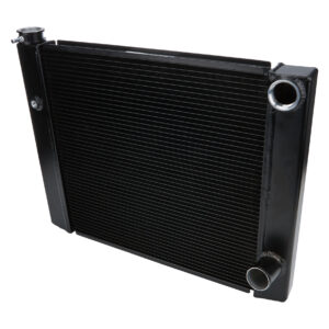 ALLSTAR PERFORMANCE Dual Pass Radiator 19x24 1 Row Lightweight Black ALL30343