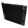 ALLSTAR PERFORMANCE Dual Pass Radiator 19x28 1 Row Lightweight Black ALL30346