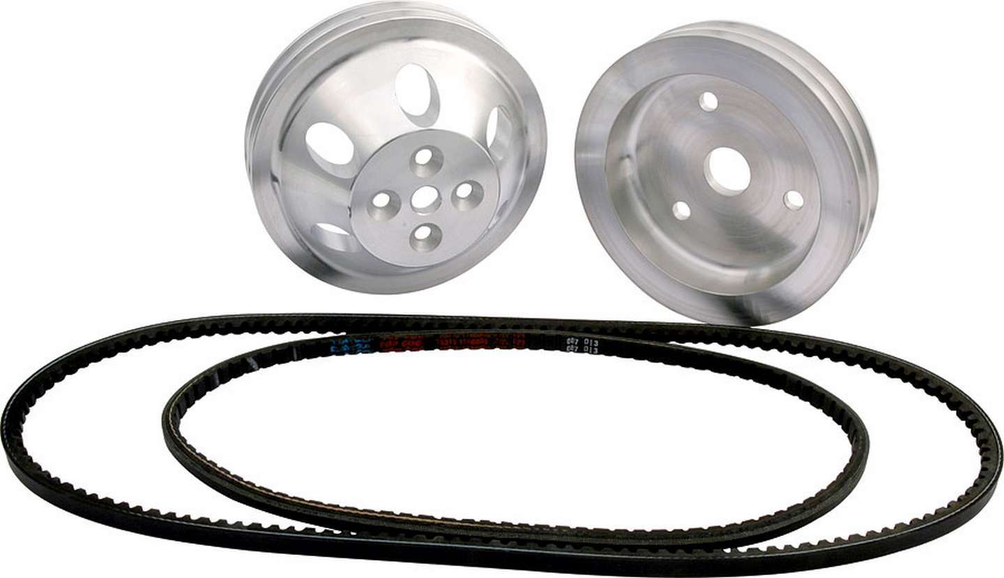 ALLSTAR PERFORMANCE 1:1 Pulley Kit Block Mount PS ALL31080