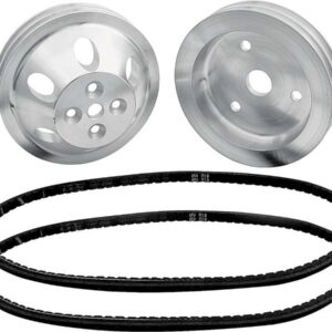 ALLSTAR PERFORMANCE 1:1 Pulley Kit for use w/o Power Steering ALL31083