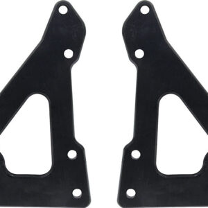 ALLSTAR PERFORMANCE Front Motor Plate 2pc w/ Bushings Black ALL38145