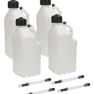 ALLSTAR PERFORMANCE Utility Jug 5 Gal w/ Filler Hose Clear 4pk ALL40120-4