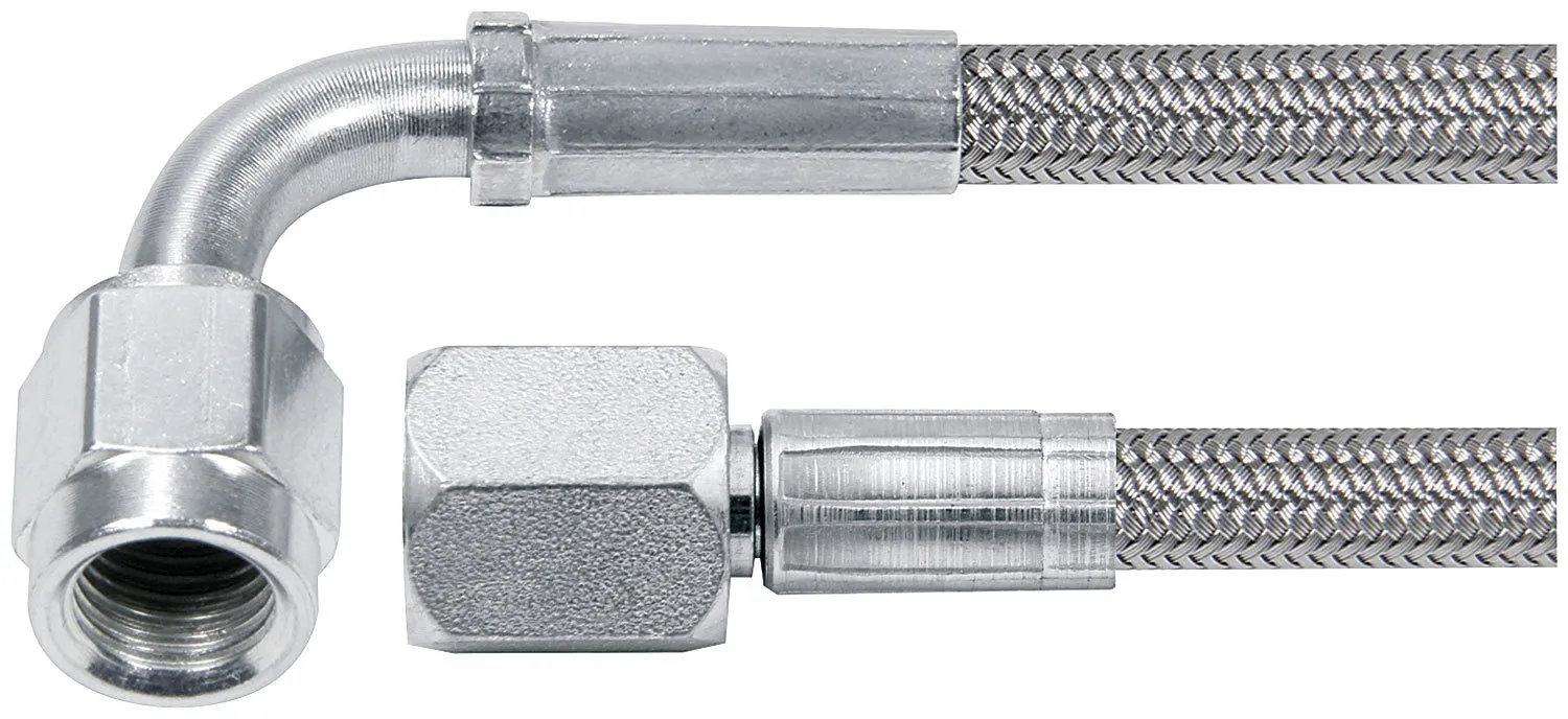 ALLSTAR PERFORMANCE 60in #4 Line -4 Str/-4 90 Deg Tube Style ALL46404-60