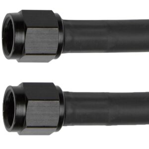 ALLSTAR PERFORMANCE Coated Braided Line 12in #4 Hose -4 Str/-4 Str ALL48351