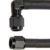 ALLSTAR PERFORMANCE Coated Braided Line 24in #4 Hose -4 90 Deg/-4 Str ALL48404