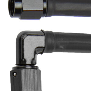 ALLSTAR PERFORMANCE Coated Braided Line 48in #3 Hose -3 Str/-3 90 Deg ALL48423