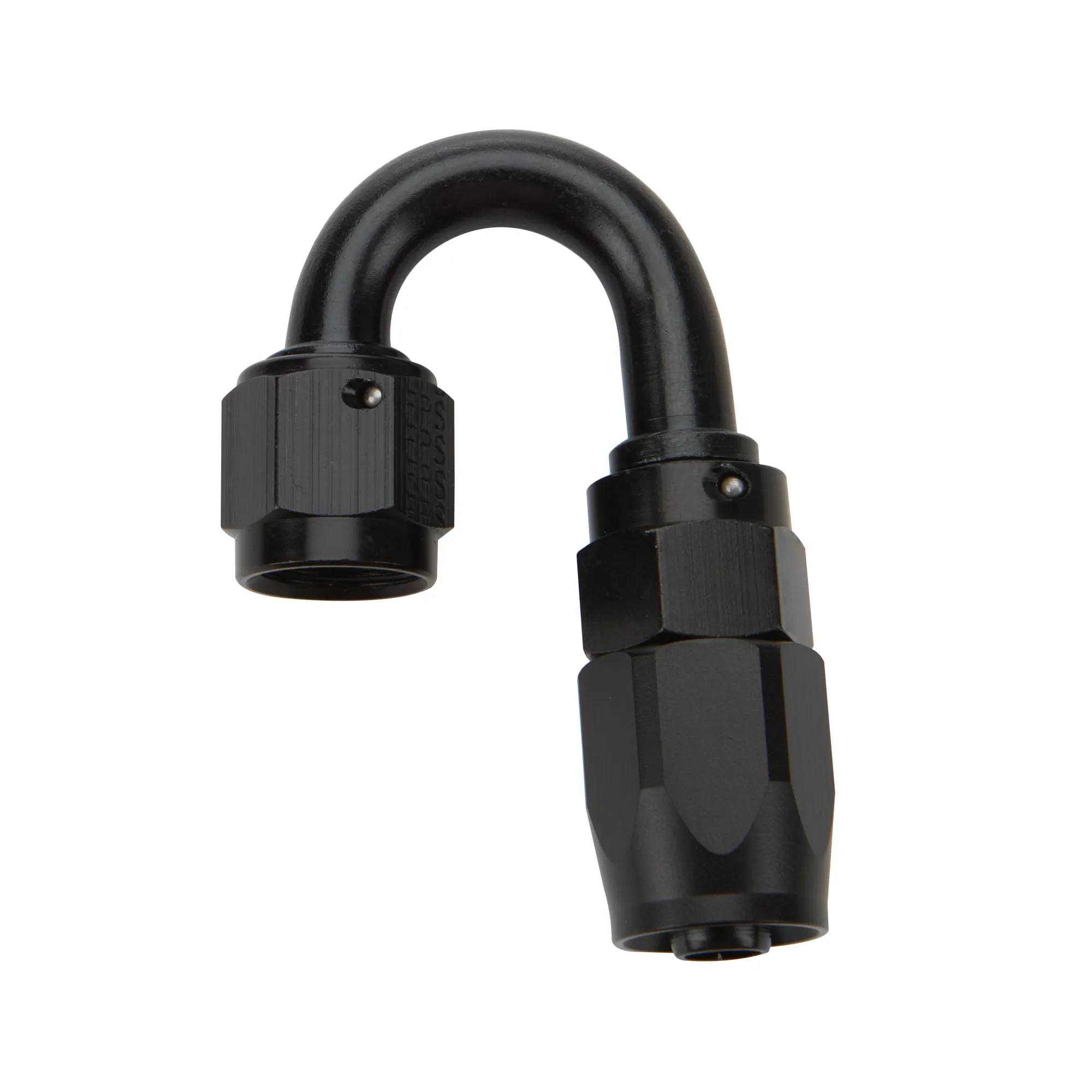 ALLSTAR PERFORMANCE Reusable Hose End Black 180 Deg Elbow -12 ALL49385