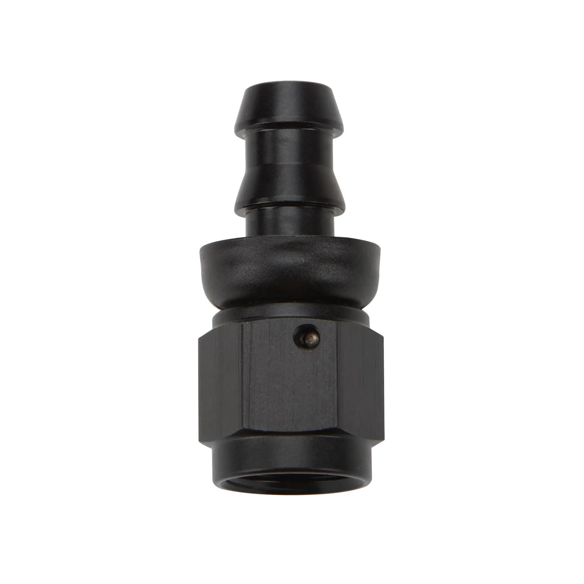 ALLSTAR PERFORMANCE Pushlock Hose End Black Straight -4 ALL49411