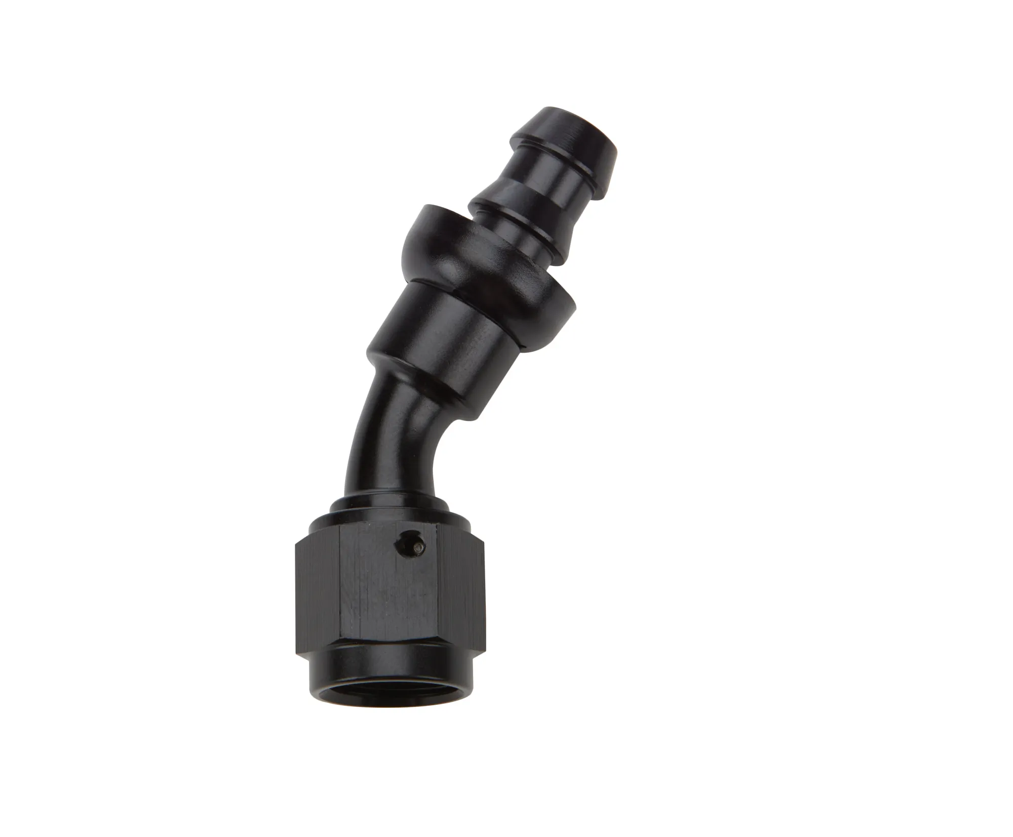 ALLSTAR PERFORMANCE Pushlock Hose End Black 30 Deg Elbow -6 ALL49422