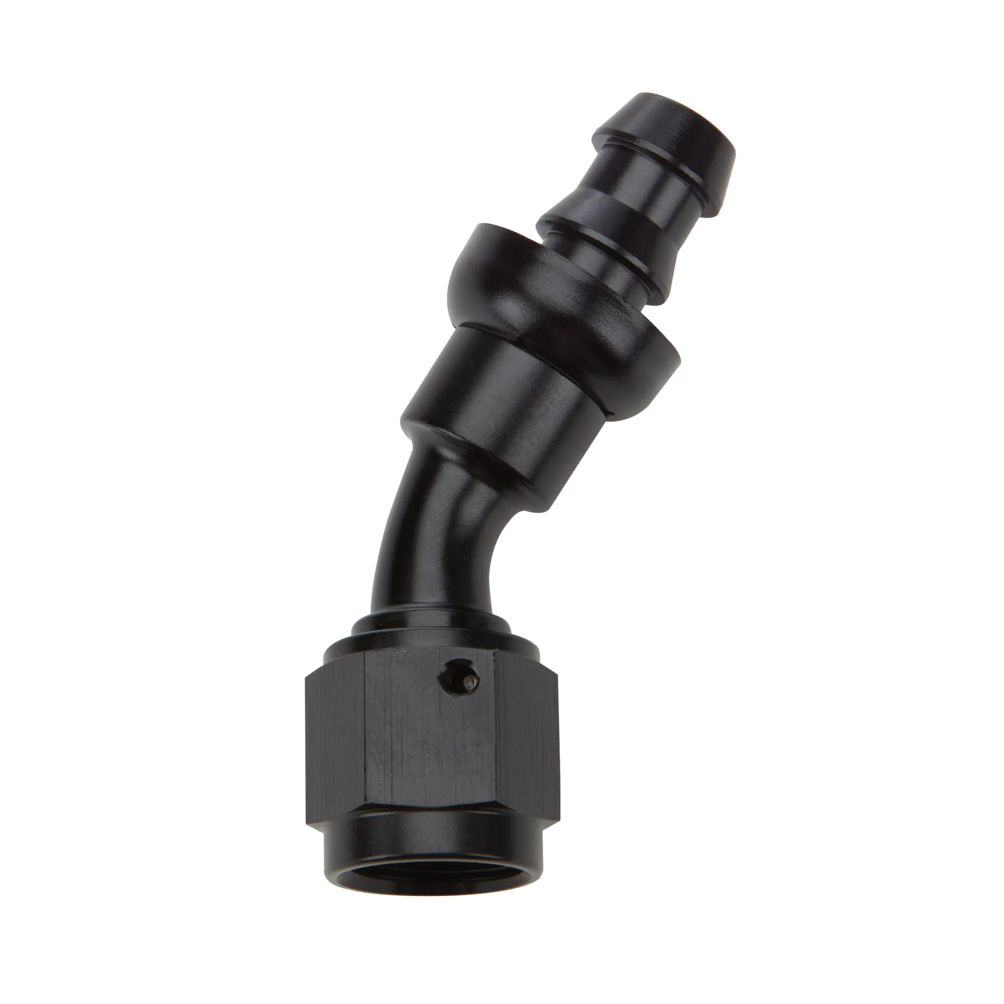 ALLSTAR PERFORMANCE Pushlock Hose End Black 30 Deg Elbow -8 ALL49423