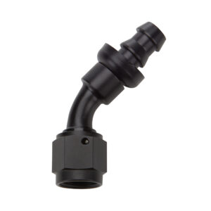 ALLSTAR PERFORMANCE Pushlock Hose End Black 45 Deg Elbow -4 ALL49431