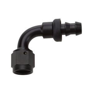 ALLSTAR PERFORMANCE Pushlock Hose End Black 90 Deg Elbow -4 ALL49451