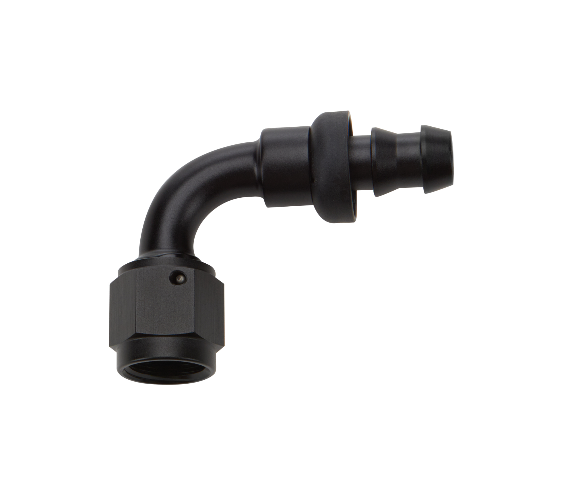 ALLSTAR PERFORMANCE Pushlock Hose End Black 90 Deg Elbow -6 ALL49452