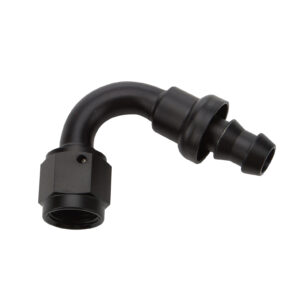 ALLSTAR PERFORMANCE Pushlock Hose End Black 120 Deg Elbow -6 ALL49462