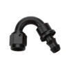 ALLSTAR PERFORMANCE Pushlock Hose End Black 150 Deg Elbow -8 ALL49473