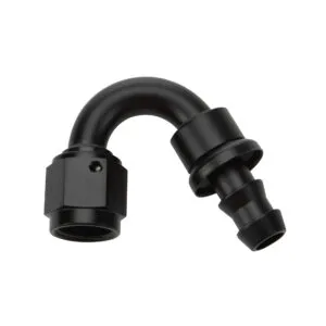 ALLSTAR PERFORMANCE Pushlock Hose End Black 150 Deg Elbow -12 ALL49475
