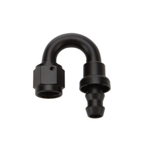 ALLSTAR PERFORMANCE Pushlock Hose End Black 180 Deg Elbow -6 ALL49482