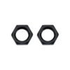 ALLSTAR PERFORMANCE Bulkhead Nuts Black -3 2pk ALL50098