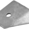 ALLSTAR PERFORMANCE Gusset Tabs 4pk Flat Mount 1/4in Hole ALL60027