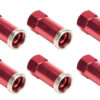 ALLSTAR PERFORMANCE QC Cover Nuts Long Red 10pk ALL72061